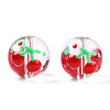 Transparent Handmade Lampwork Beads LAMP-T011-26B-2