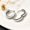 304 Stainless Steel Hoop Earrings for Women EJEW-C096-45P-5