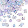 64Pcs Gradient Color Transparent Glass Beads GLAA-TA0003-48G-3