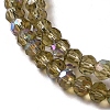 Electroplate Transparent Glass Beads Strands LS-EGLA-A035-T3mm-L16-3