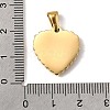 304 Stainless Steel Pendants STAS-B094-04C-G-3