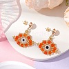 Glass Seed Beads Stud Earrings EJEW-MZ00270-04-2