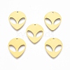 Ion Plating(IP) 201 Stainless Steel Pendants STAS-N098-117LG-2