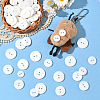 60Pcs 4 Styles Shell Buttons BUTT-SP0001-17-5