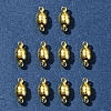 10Pcs Round Brass Magnetic Clasps with Loops KK-FS0001-34G-7