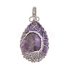 Natural Amethyst Pendants PW-WG69354-03-1