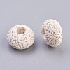 Natural Dyed Lava Rock European Beads G-E477-A11-2