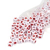 Opaque White Acrylic European Beads OPDL-FS0001-02A-2