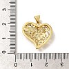 Rack Plating Brass with Cubic Zirconia Pendants KK-Z086-12G-02-3