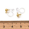 201 Stainless Steel Clip-on Earring Settings STAS-F311-14G-3