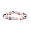 Natural Zebra Jasper Bead Stretch Bracelets X-BJEW-K212-A-035-6