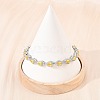 Platinum Tone Brass Micro Pave Cubic Zirconia Tennis Bracelets BJEW-B160-05P-5
