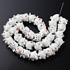 Handmade Bumpy Lampwork Beads Strands LAMP-T007-17D-3