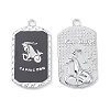 Alloy Twelve Constellations Series Big Pendants PALLOY-O107-01P-10-2