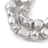 Electroplated Shell Pearl Beads Strands BSHE-C006-02C-3