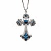 Vintage sparkling diamond cross large DIY accessory accessories AW3473-3-1