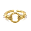 Brass Cuff Rings RJEW-D079-06G-RS-2