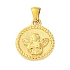 304 Stainless Steel Pendants LS-STAS-Z096-02G-01-1