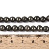 Natural Pyrite Beads Strands G-S249-01-6mm-4