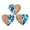 Resin and Walnut Pendants LS-FIND-R051-09H-1
