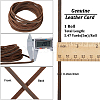 Gorgecraft Flat Cowhide Leather Jewelry Cord LC-GF0001-10B-03-2