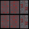 6 Sheets 3 Styles Acrylic Rhinestone Face Body Stickers AJEW-SP0002-68C-7