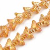 Electroplate Glass Beads Strand EGLA-S188-25-B02-1