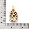 Brass Micro Pave Cubic Zirconia Pendants KK-C076-29E-G02-3