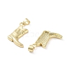 Rack Plating Brass Pendants KK-H474-10G-2