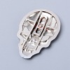 Zinc Alloy Decoration Sticker DIY-WH0217-08P-2