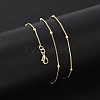 Brass Satellite Chains Necklaces for Women NJEW-D302-33G-1