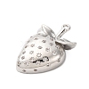 Brass Micro Pave Cubic Zirconia Pendants KK-F895-17C-P-2