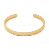 Titanium Steel Open Cuff Bangles for Women BJEW-G708-01B-G-2