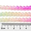 Spray Painted Crackle Glass Beads Strands DGLA-C002-6mm-05-5