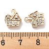 Micro Pave Clear Cubic Zirconia Pendants KK-M102-08G-3