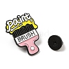 Creative Tool Alloy Pink Enamel Pin Brooch for Backpack Clothes JEWB-R004-03EB-01-3