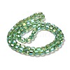Electroplate Glass Beads Strands EGLA-D030-19K-2