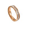304 Stainless Steel Crystal Rhinestone Finger Rings FS-WG432ED-05-2