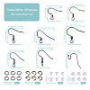 Kissitty 80Pcs Rainbow Color Ion Plating(IP) 304 Stainless Steel French Earring Hooks DIY-KS0001-29-11