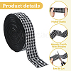 10 Yards Flat Nylon Jacquard Elastic Cord OCOR-HS0001-01B-4