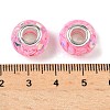 Transparent Resin Rondelle European Beads RESI-S023-17-3