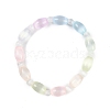 Natural Selenite Beaded Stretch Bracelets for Women BJEW-F481-01A-2