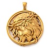 Religion Golden Tone 304 Stainless Steel Pendants STAS-K289-01G-13-1