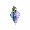 Natural Fluorite Pendants PW-WGED5F3-01-1