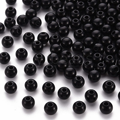 Opaque Acrylic Beads MACR-S370-C6mm-S002-1
