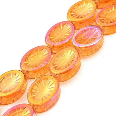 Electroplate Glass Beads Strands EGLA-G037-13A-13A-1