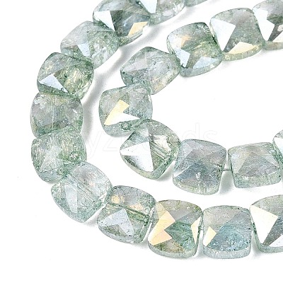 Electroplate Transparent Crackle Glass Beads Strands EGLA-Q135-02A-B03-1