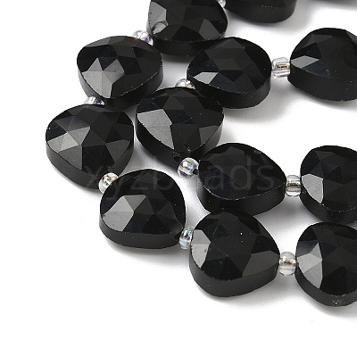 Natural Black Onyx(Dyed & Heated) Beads Strands G-D316-A15-1