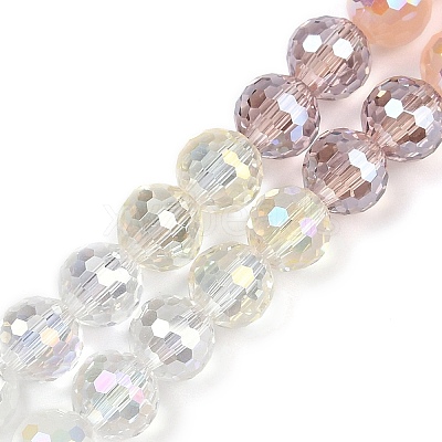 Electroplate Glass Beads Strands EGLA-B011-05B-8mm-1