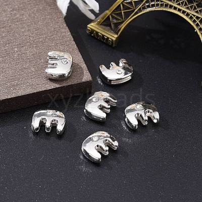 Letter Slider Beads for Watch Band Bracelet Making ALRI-O012-E-NR-1